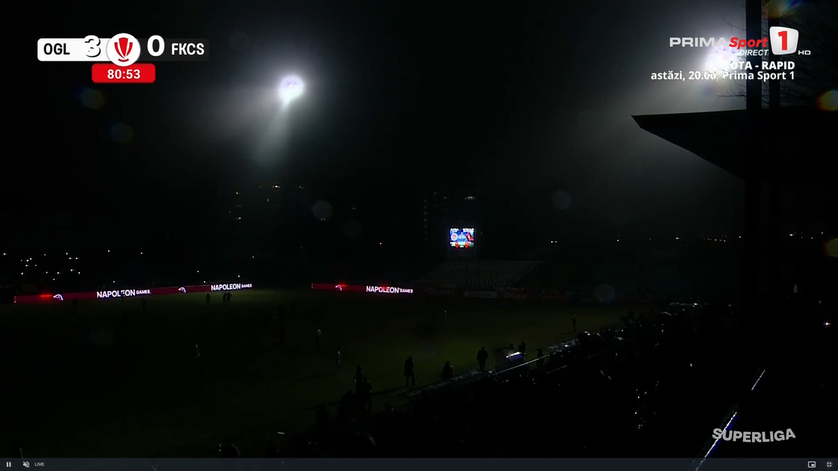 A picat nocturna în Oțelul - Csikszereda