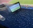 Stadionul Camp Nou în timpul ploii // foto: X