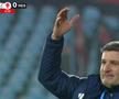 Reacția lui Laszlo Balint la golul lui Nuno Pedo în Oțelul - Csikszereda