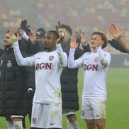 Alin Fică, Adrian Păun, Tidiane Keita și Lorenzo Biliboc, în FCSB - CFR Cluj, 25 ianuarie 2026. Foto: Ionuț Iordache (GSP)