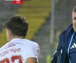 Reacția lui Laszlo Balint la golul lui Nuno Pedo în Oțelul - Csikszereda