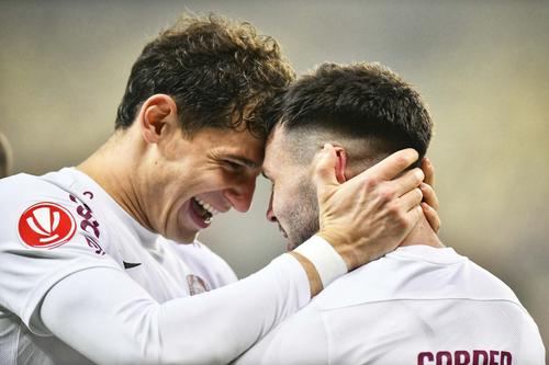 Andrei Cordea (dreapta) în FCSB - CFR Cluj  / FOTO: Cristi Preda (GSP.ro)