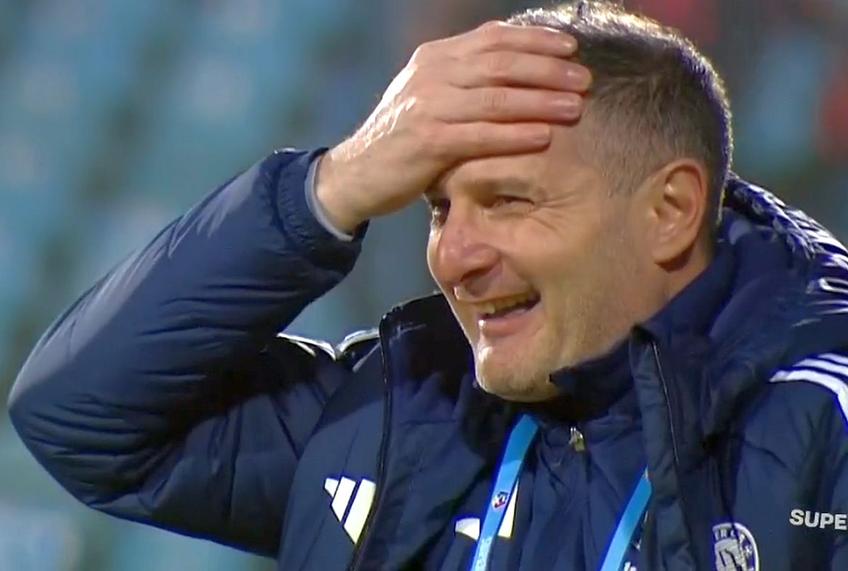 Reacția lui Laszlo Balint la golul lui Nuno Pedro