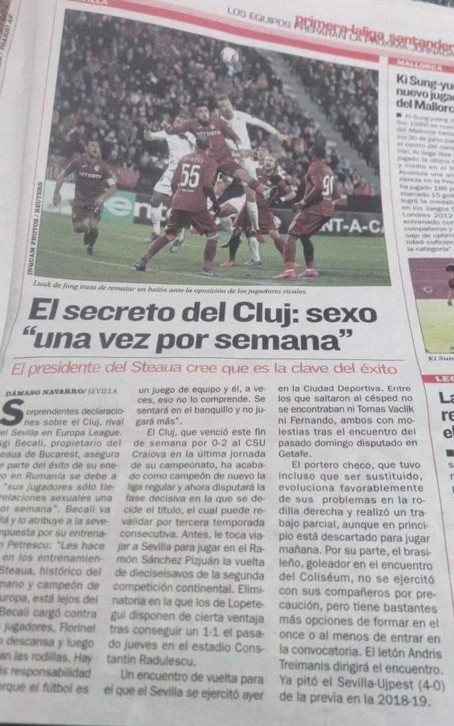 SEVILLA - CFR CLUJ // Declarația lui Gigi Becali, virală în Spania: „Președintele Stelei a găsit secretul succesului! Jucătorii lui CFR fac sex doar o dată pe săptămână”