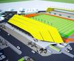 Valentin Badea, 38 de ani, conducătorul Academiei din Alexandria, a postat imagini recente de la șantierul unde se contruiește noul stadion din Teleorman.