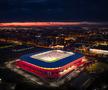 Stadionul Steaua, din Ghencea, surprins noaptea / FOTO: canpower.ro