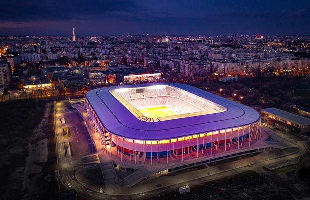 FOTO „Steaua by night”! Imagini SENZAȚIONALE cu noua arenă din Ghencea, cu luminile aprinse