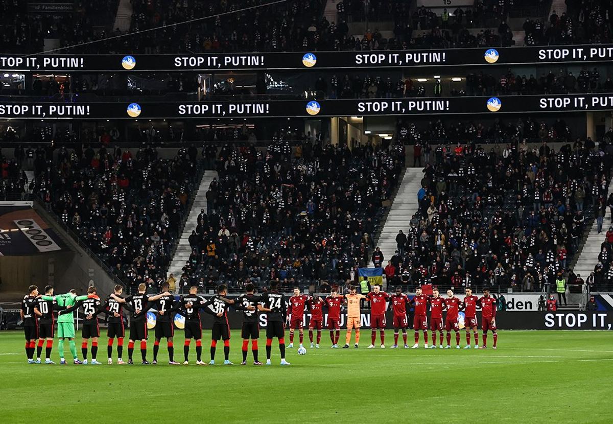Eintracht - Bayern, mesaj pentru Putin