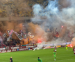 Rapid - Dinamo. Galeria alb-vișiniilor a așteptat repriza secundă pentru a avea în față careul lui Dinamo
