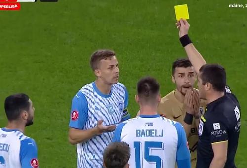 Vladimir Screciu și Nicușor Bancu sunt stâlpii apărării la Universitatea Craiova / FOTO: Captură TV @Orange Sport 1