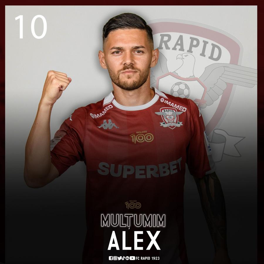 Alexandru Ioniță a plecat de la Rapid, foto: facebook FC Rapid 1923 Plecare la Rapid » Jucătorul și-a luat la revedere de la colegi: „Să-mi opriți o medalie de campion”