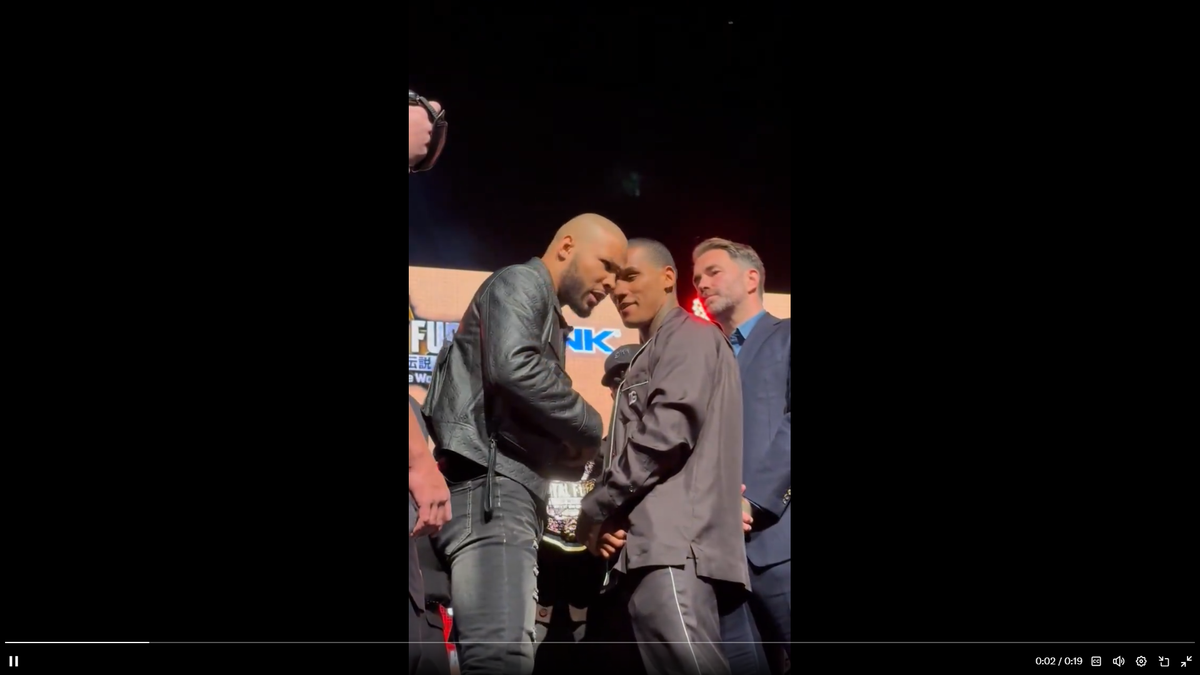 Chris Eubank Jr i-a spart un ou în față lui Conor Benn