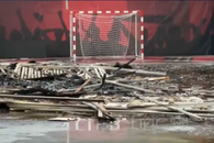 Sala legendarei echipe de handbal a luat foc: „Suntem în stare de șoc. Totul e distrus!” » Imaginile dezastrului