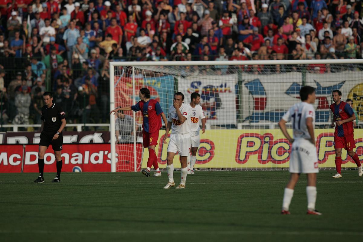 FC Argeș - Steaua 0-1, sezonul 2006 -2007, greșeală Cristi Balaj