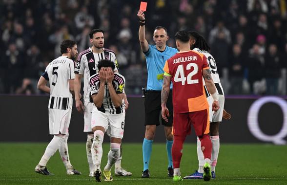 „Roșu” direct! » Jucătorul lui Juventus s-a răzbunat pe zidul tunelului care duce la vestiare