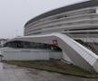 Stadionul din Târgu Jiu în februarie 2026. Imagini surprinse în interiorul și în exteriorul arenei de 12.000 de locuri / FOTO: Andrei Furnigă (GSP)