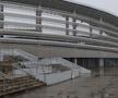 Stadionul din Târgu Jiu în februarie 2026. Imagini surprinse în interiorul și în exteriorul arenei de 12.000 de locuri / FOTO: Andrei Furnigă (GSP)