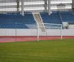 Stadionul din Târgu Jiu în februarie 2026. Imagini surprinse în interiorul și în exteriorul arenei de 12.000 de locuri / FOTO: Andrei Furnigă (GSP)