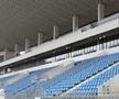 Stadionul din Târgu Jiu în februarie 2026. Imagini surprinse în interiorul și în exteriorul arenei de 12.000 de locuri / FOTO: Andrei Furnigă (GSP)