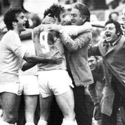 Tommaso Maestrelli și Chinaglia, bucurându-se de un gol