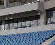 Stadionul din Târgu Jiu în februarie 2026. Imagini surprinse în interiorul și în exteriorul arenei de 12.000 de locuri / FOTO: Andrei Furnigă (GSP)