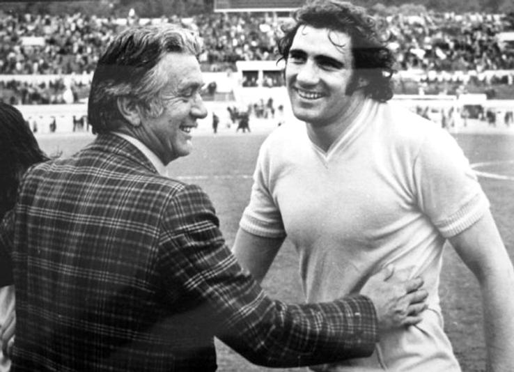 Tommaso Maestrelli (stânga) și Giorgio Chinaglia