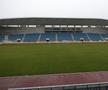 Stadionul din Târgu Jiu în februarie 2026. Imagini surprinse în interiorul și în exteriorul arenei de 12.000 de locuri / FOTO: Andrei Furnigă (GSP)