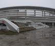 Stadionul din Târgu Jiu în februarie 2026. Imagini surprinse în interiorul și în exteriorul arenei de 12.000 de locuri / FOTO: Andrei Furnigă (GSP)