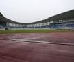 Stadionul din Târgu Jiu în februarie 2026. Imagini surprinse în interiorul și în exteriorul arenei de 12.000 de locuri / FOTO: Andrei Furnigă (GSP)