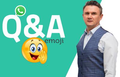 WhatsApp Q&A » Cristi Balaj intră în provocarea GSP: cum răspunde cu un emoticon la întrebări și afirmații inedite