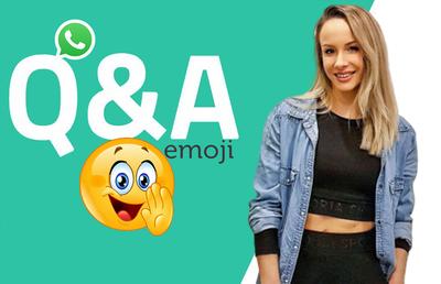 WhatsApp Q&A » Sandra Izbașa intră în provocarea GSP: cum răspunde cu un emoticon la întrebări și afirmații inedite