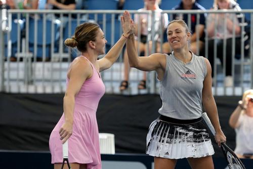 Simona Halep / Angelique Kerber - Elise Mertens / Aryna Sabalenka, Miami, Turul I