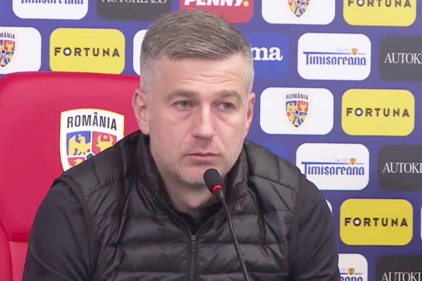 Edi Iordănescu, selecționer România // foto: captură FRF TV