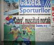 Prima pagină din Gazeta Sporturilor, după România - Columbia 1-0 din 1998