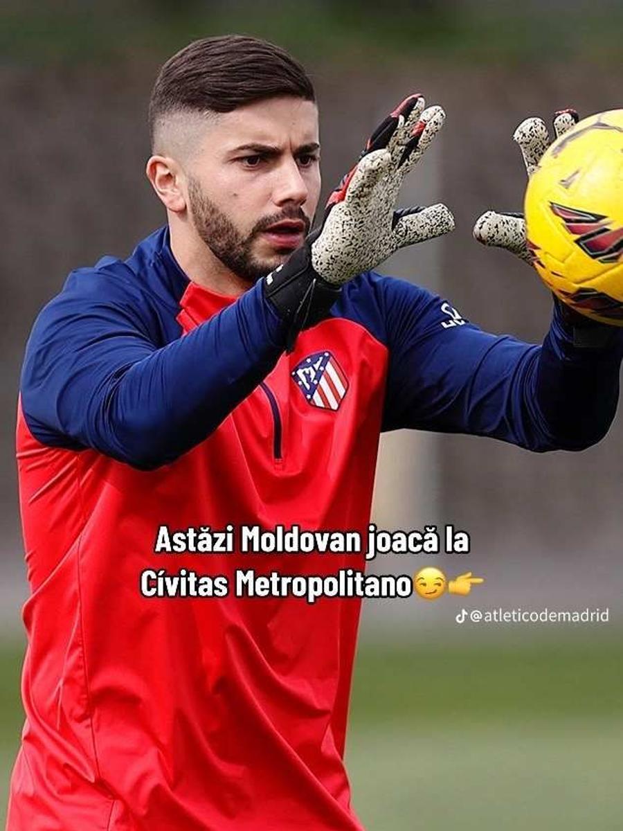 Postarea lui Atletico Madrid pentru Moldovan, foto: TikTok Atletico a schimbat repertoriul! Postare pe ritmuri de B.U.G. Mafia pentru Horațiu Moldovan în ziua amicalului Columbia - România