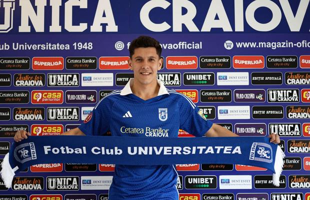 Transferul anunțat de FCU Craiova astăzi » Fotbalistul este eligibil pentru regula U21