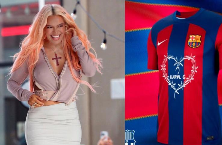 Tatuajul lui Karol G. va apărea pe tricoul Barcelonei la El Clasico