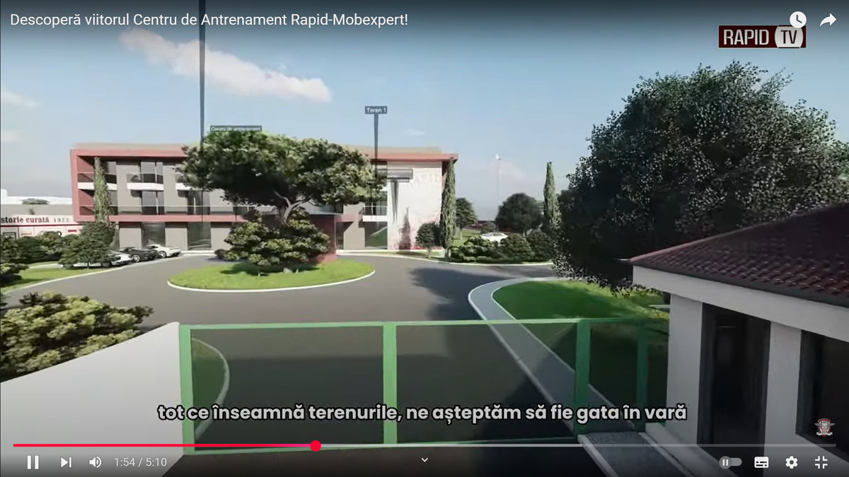 Noua bază de pregătire a celor de la Rapid, partea I
