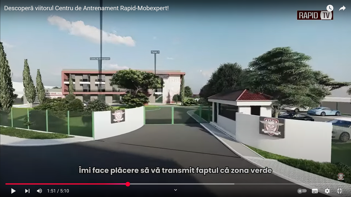 Noua bază de pregătire a celor de la Rapid, partea I