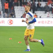 Daniel Bîrligea / România, la încălzire înaintea meciului cu Turcia / FOTO: GSP.ro