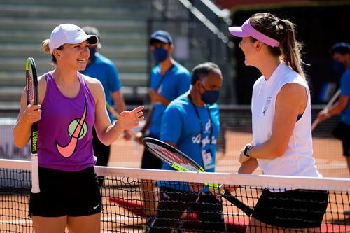 Simona Halep și Elina Svitolina la Roma 2021 Foto: Imago Images