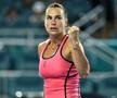 Aryna Sabalenka sărbătorind un punct la Miami Foto: Imago Images
