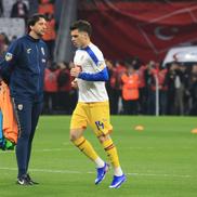 Ianis Hagi / România, la încălzire înaintea meciului cu Turcia / FOTO: GSP.ro