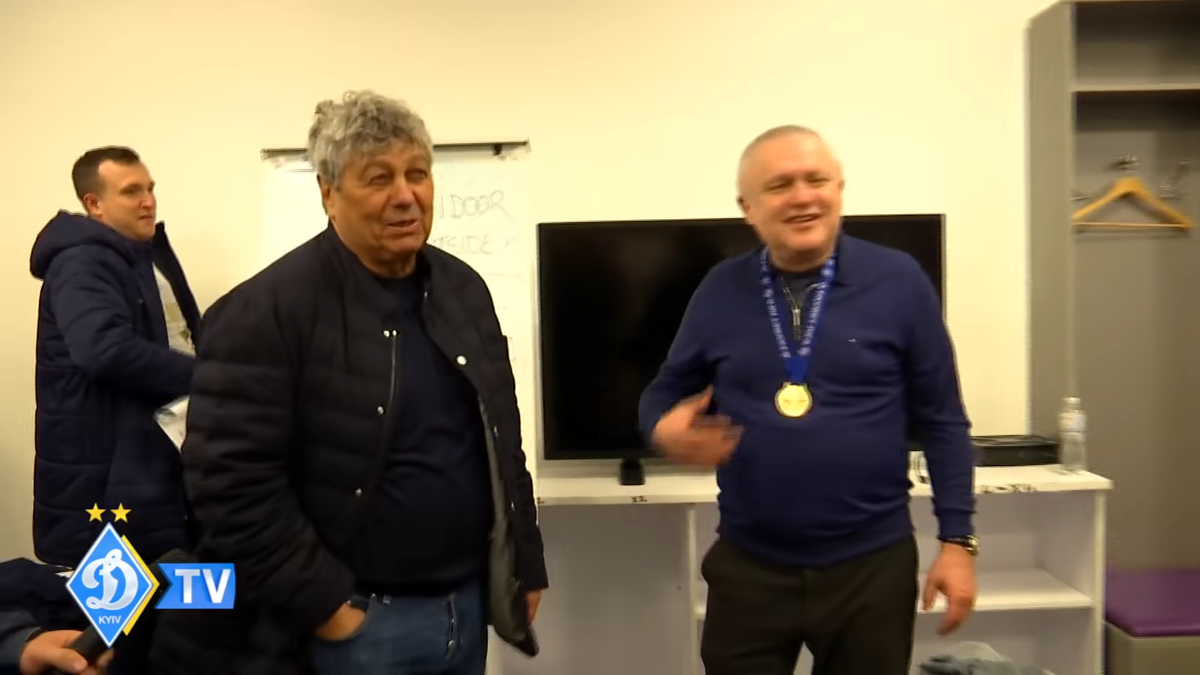 FOTO Mircea Lucescu a ieșit campion cu Dinamo Kiev. Imagini din vestiar