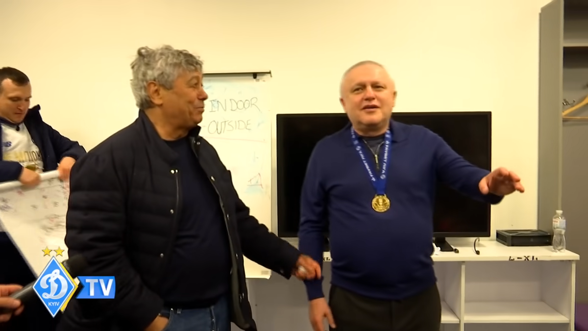 FOTO Mircea Lucescu a ieșit campion cu Dinamo Kiev. Imagini din vestiar