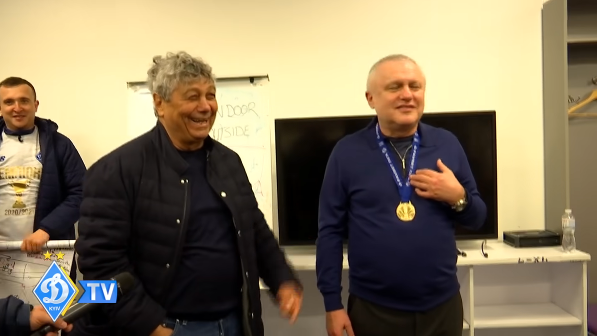 FOTO Mircea Lucescu a ieșit campion cu Dinamo Kiev. Imagini din vestiar
