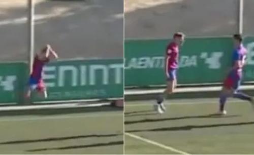 Reușita fotbalistului din „La Masia” a fost încărcată pe paginile oficiale ale clubului, dar fără celebrarea în stilul lui Cristiano Ronaldo