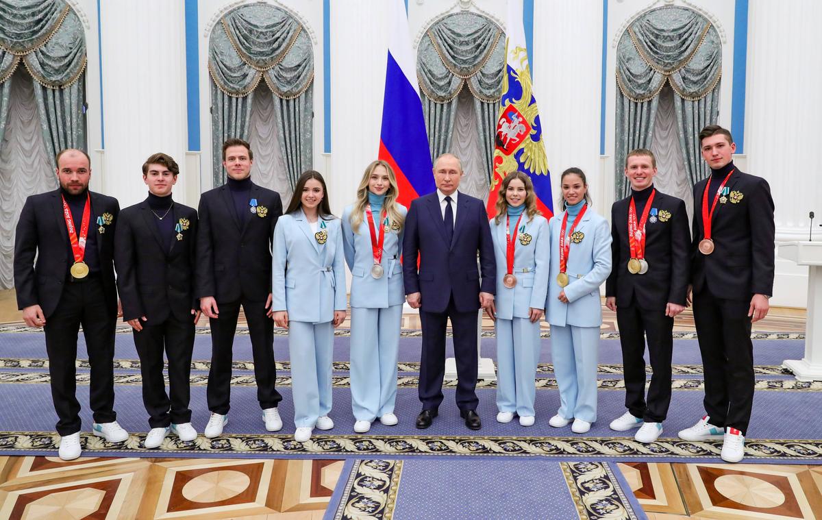 Campionii Rusiei, primiți de Putin la Kremlin / FOTO: Imago