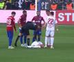 FOTO Accidentare Dani Iglesias în CSA Steaua - Dinamo