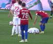 FOTO Accidentare Dani Iglesias în CSA Steaua - Dinamo